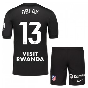Atlético Madrid Oblak 13 Brankářské Černá 2025-26 - Dětské Fotbalové Dresy (S/S)